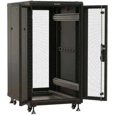 телекоммуникационный шкаф Hyperline TTBR-1866-DD-RAL9004 Черный