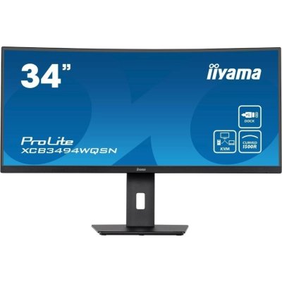 монитор Iiyama ProLite XCB3494WQSN-B5 Черный