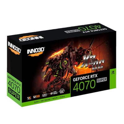 видеокарта Inno3D nVidia GeForce RTX 4070 Super X3 OC 12Gb N407S3-126XX-186162L