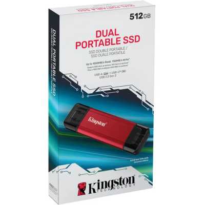 SSD диск Kingston Dual Portable 512Gb SPSD/512GB Красный