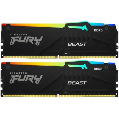 оперативная память Kingston Fury Beast Black RGB XMP KF560C30BBAK2-16