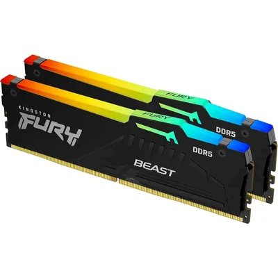 оперативная память Kingston Fury Beast Black RGB XMP KF560C30BBAK2-64