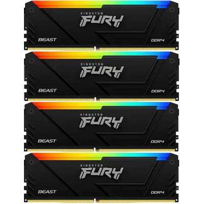 оперативная память Kingston Fury Beast RGB Black KF436C18BB2AK4/64