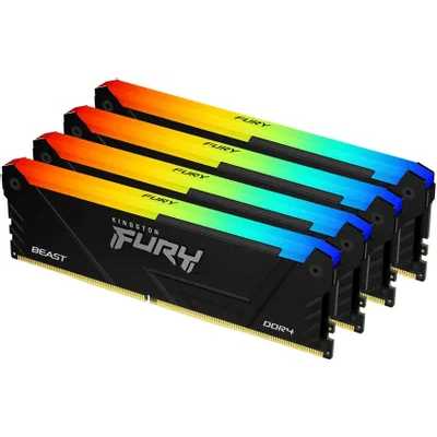 оперативная память Kingston Fury Beast RGB Black XMP KF432C16BB2AK4/64