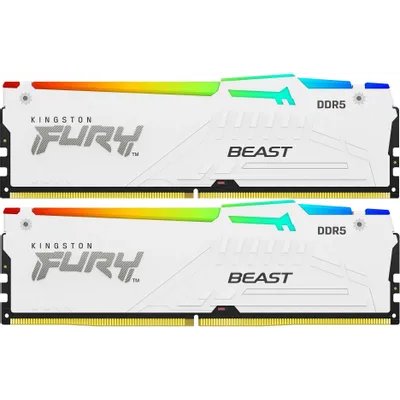оперативная память Kingston Fury Beast White RGB Expo KF552C36BWEAK2-32