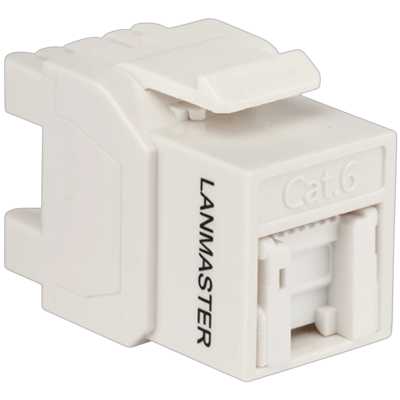 вставка Lanmaster LAN-OK45U6/180R-WH