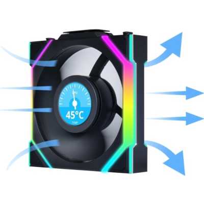 кулер Lian Li Uni Fan SL Wireless 120 LCD ARGB Black 1 Pack