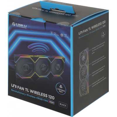 кулер Lian Li Uni Fan TL Wireless 120 ARGB Black 3 Pack Черный