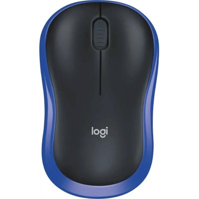 мышь Logitech M185 Blue 910-002236 Черный-синий