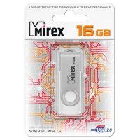 флешка Mirex 16GB 13600-FMUSWT16 Белый