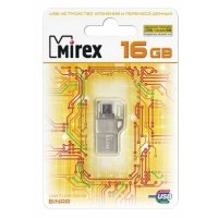 флешка Mirex 16GB 13600-ITRBIN16 Серебристый