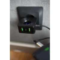 сетевое зарядное устройство More choice NC48a Black Черный