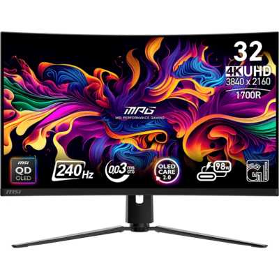 монитор MSI MPG 321CURX QD-OLED Черный