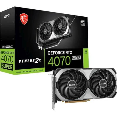 видеокарта MSI nVidia GeForce RTX 4070 Super Ventus 2X OC 12G