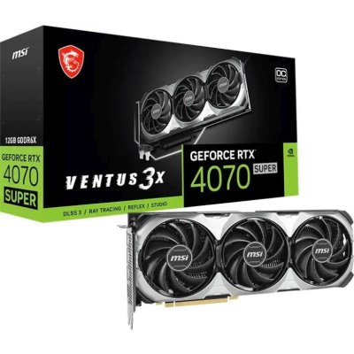 видеокарта MSI nVidia GeForce RTX 4070 Super Ventus 3X OC 12G