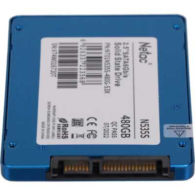 SSD диск Netac N535S 480Gb NT01N535S-480G-S3X Синий