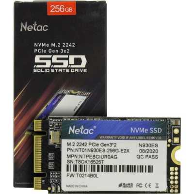 SSD диск Netac N930ES 256Gb NT01N930ES-256G-E2X Черный