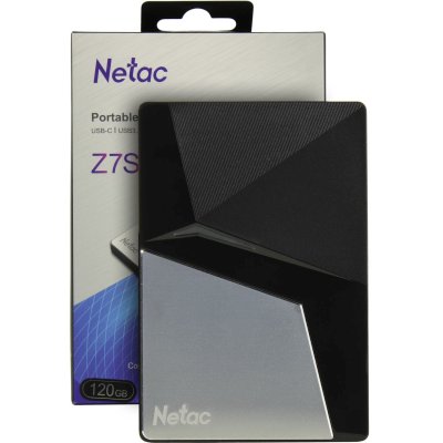 SSD диск Netac Z7S 120Gb NT01Z7S-120G-32BK Черно-серый