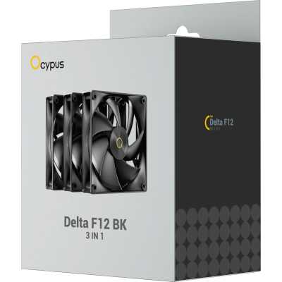 кулер Ocypus Delta F12 Black 3 in 1 Черный