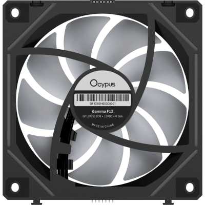 кулер Ocypus Gamma F12 UNI Black ARGB Reverse Blade 3 in 1 Черный