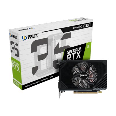 видеокарта Palit nVidia GeForce RTX 3050 StormX 6Gb NE63050018JE-1070F