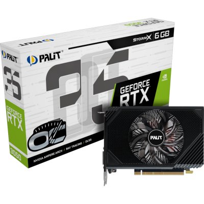 видеокарта Palit nVidia GeForce RTX 3050 StormX OC 6Gb NE63050S18JE-1070F