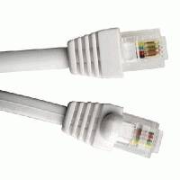 патч-корд Hyperline PCM-RJ12-RJ12-0.5M-WH