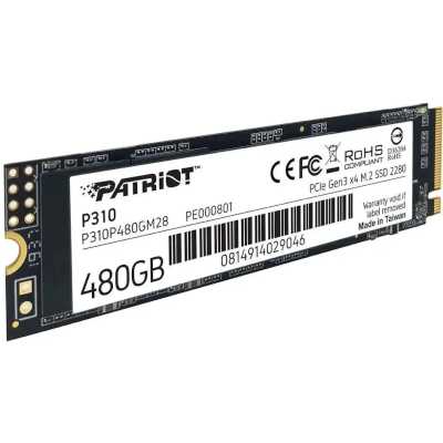 SSD диск Patriot P310 480Gb P310P480GM28 Черный