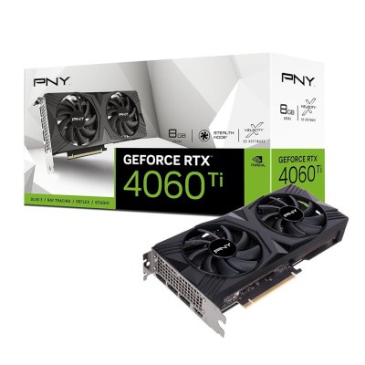 видеокарта PNY nVidia GeForce RTX 4060 Ti Vetro Dual Fan 8Gb VCG4060T8DFXPB1