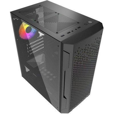 корпус PowerCase Mistral Micro Z3B Mesh LED Black