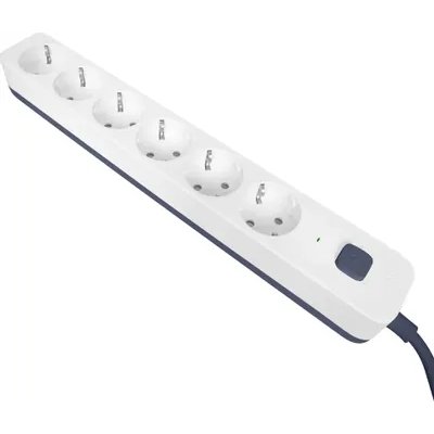 сетевой фильтр PowerCom SP-06W 1.8m белый