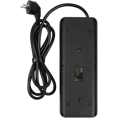 сетевой фильтр PowerCom SP-10 USB2A1CB 3.0M черный