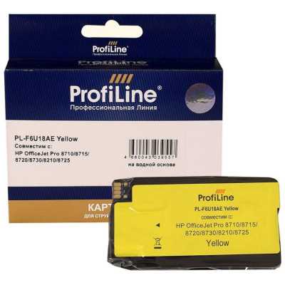 картридж ProfiLine PL-F6U18AE желтый