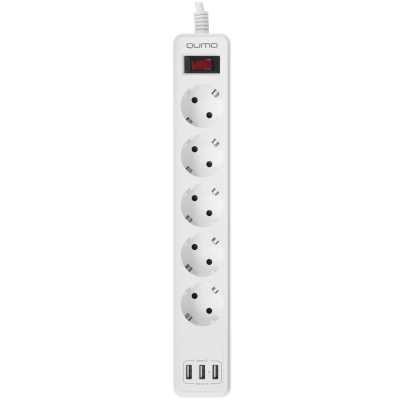 сетевой фильтр Qumo Power Bar 5SP4U P-0005 White белый