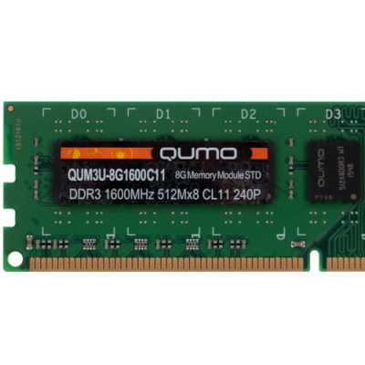 оперативная память Qumo QUM3U-8G1600C11 Зеленый