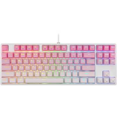 клавиатура Redragon Cass Pink Белый-розовый