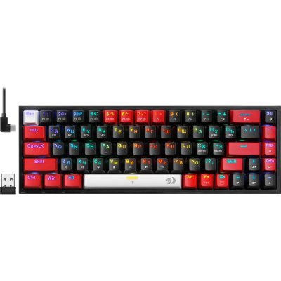 клавиатура Redragon Castor Pro Black/Red Черный-красный