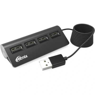 разветвитель USB Ritmix CR-2400 Black