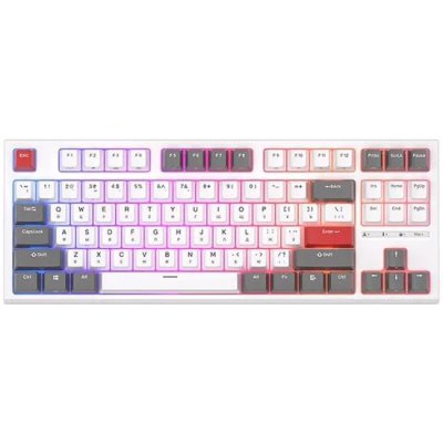 клавиатура Royal Kludge RK-R87 White/Gray/Red 6935280824142 Белый-серый