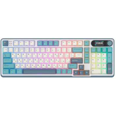 клавиатура Royal Kludge RK-S98 6935280823992 Белый-голубой
