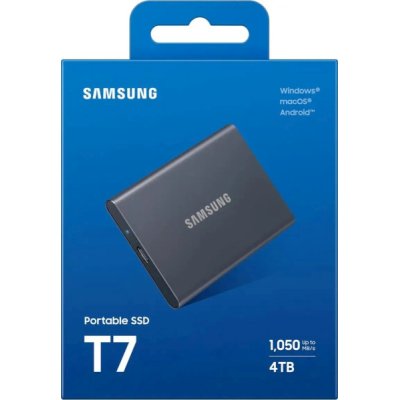 SSD диск Samsung T7 4Tb MU-PC4T0T/WW Серый