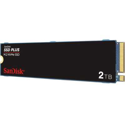 SSD диск SanDisk Plus 2Tb SDSSDA3N-2T00-G26 Черный