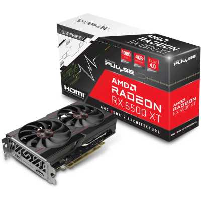 видеокарта Sapphire AMD Radeon RX 6500 XT Gaming OC Pulse 4Gb 11314-07-20G