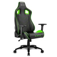 игровое кресло Sharkoon Elbrus 2 Black-Green черно-зеленый