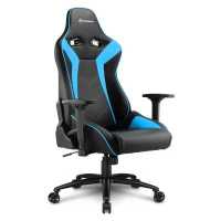 игровое кресло Sharkoon Elbrus 3 Black-Blue черно-синий