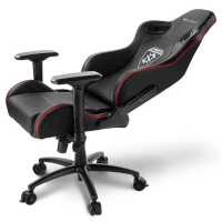 игровое кресло Sharkoon Skiller SGS4 Black-Red белый - красный
