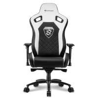 игровое кресло Sharkoon Skiller SGS4 Black-White черно-белый