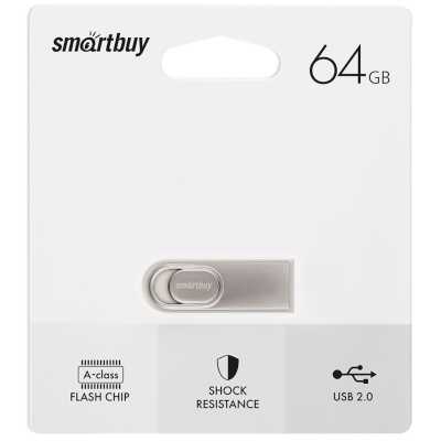 флешка SmartBuy 64GB SB64GBM3 Серебристый