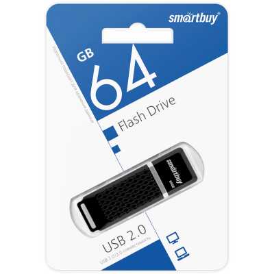 флешка SmartBuy 64GB SB64GBQZ-K Черный
