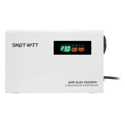 стабилизатор напряжения SMARTWATT AVR Slim 1000RW 4512020310001 Белый